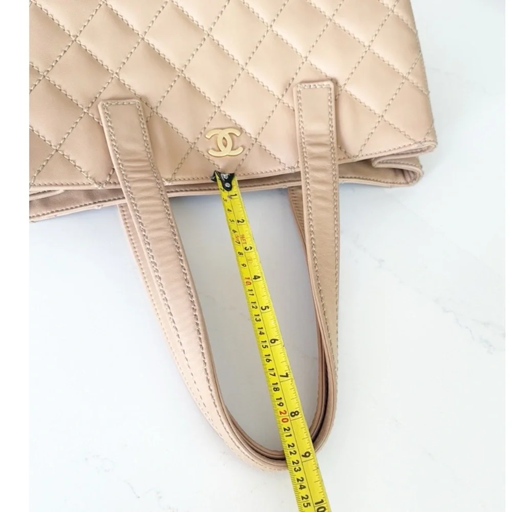 CHANEL Calfskin Wild Stitch Medium Tote